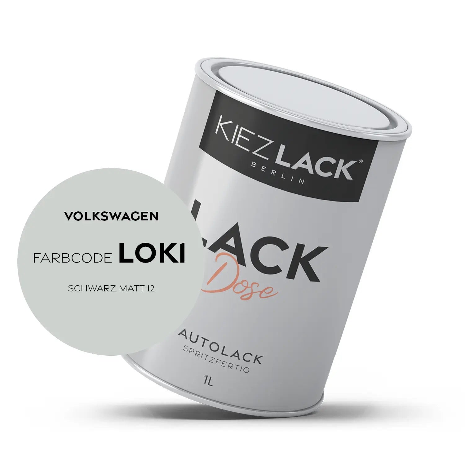 Kiezlack 1K Autolack Lackdose Basislack spritzfertig Volkswagen LN7P SILBERGRAU MET.