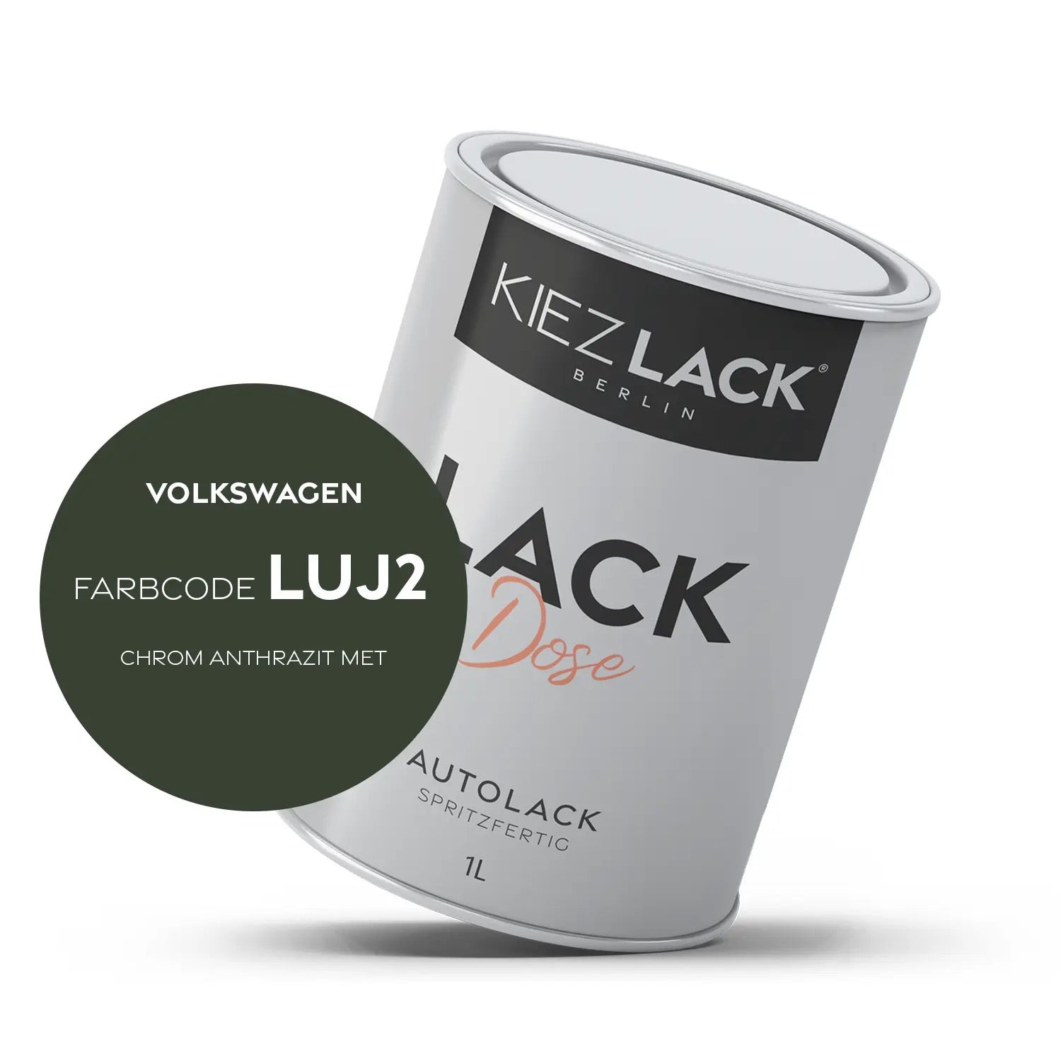 Kiezlack 1K Autolack Lackdose Basislack spritzfertig Volkswagen LTB2 SELENITSILBER MET.