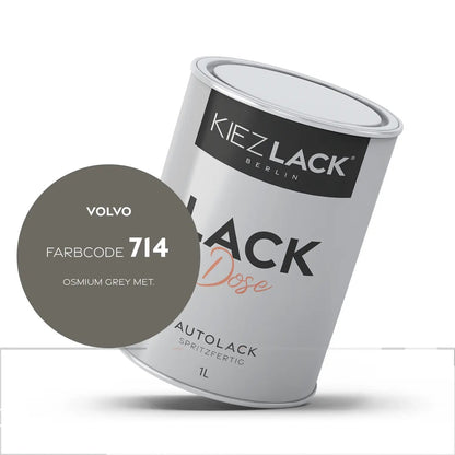 Kiezlack 1K Autolack Lackdose Basislack spritzfertig VOLVO 714 OSMIUM GREY MET.