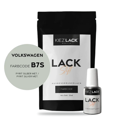 Kiezlack Lackstift Autolack Lackstift Volkswagen LB7S PYRIT SILBER MET.