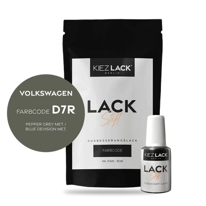 Kiezlack Lackstift Autolack Lackstift Volkswagen LD7R PEPPER GREY MET.