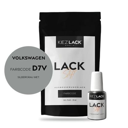 Kiezlack Lackstift Autolack Lackstift Volkswagen LD7V SILBERGRAU MET.