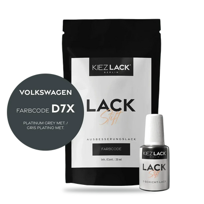 Kiezlack Lackstift Autolack Lackstift Volkswagen LD7X PLATINUM GREY MET.