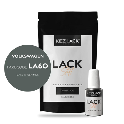 Kiezlack Lackstift Autolack Lackstift Volkswagen LA6Q SAGE GREEN MET.