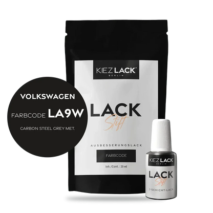 Kiezlack Lackstift Autolack Lackstift Volkswagen LA9W CARBON STEEL GREY MET.