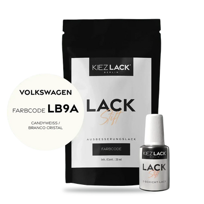 Kiezlack Lackstift Autolack Lackstift Volkswagen LB9A CANDYWEISS