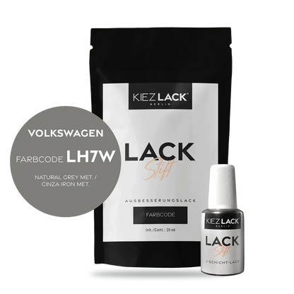 Kiezlack Lackstift Autolack Lackstift Volkswagen LH7W NATURAL GREY MET.