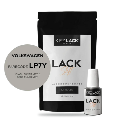Kiezlack Lackstift Autolack Lackstift Volkswagen LP7Y FLASH SILVER MET.