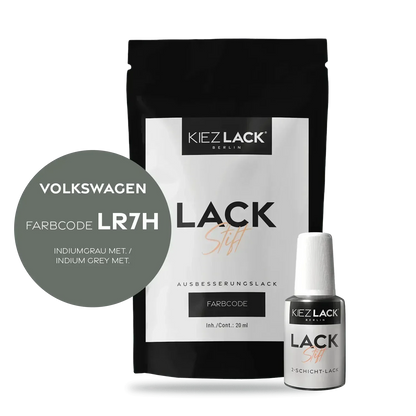 Kiezlack Lackstift Autolack Lackstift Volkswagen LR7H INDIUMGRAU MET.