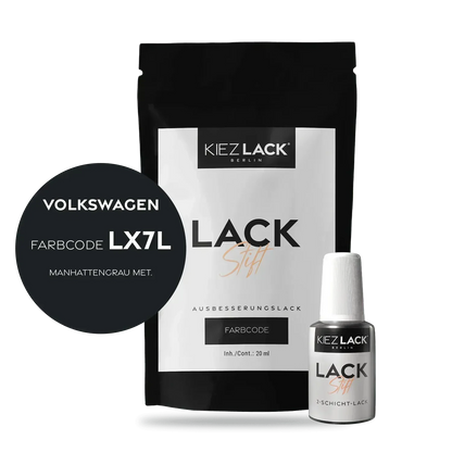 Kiezlack Lackstift Autolack Lackstift Volkswagen LX7L MANHATTENGRAU MET.