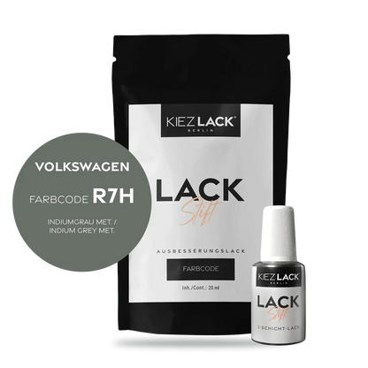 Kiezlack Lackstift Autolack Lackstift Volkswagen LR7H INDIUMGRAU MET.