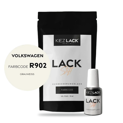 Kiezlack Lackstift Autolack Lackstift Volkswagen LR902 GRAUWEISS