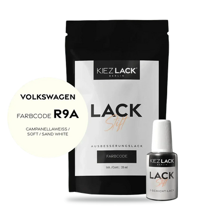 Kiezlack Lackstift Autolack Lackstift Volkswagen LR9A CAMPANELLAWEISS