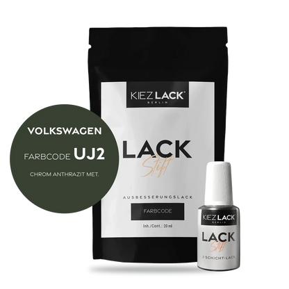 Kiezlack Lackstift Autolack Lackstift Volkswagen LUJ2 CHROM ANTHRAZIT MET.