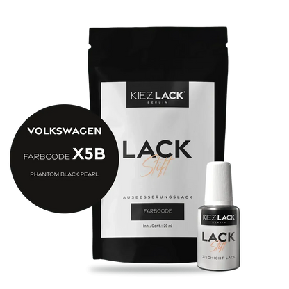 Kiezlack Lackstift Autolack Lackstift Volkswagen LX5B PHANTOM BLACK PEARL