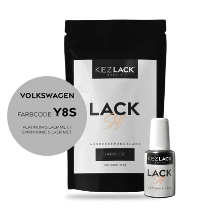 Kiezlack Lackstift Autolack Lackstift Volkswagen LY8S PLATINUM SILVER MET.