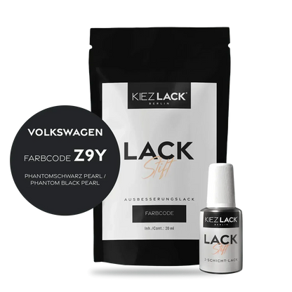 Kiezlack Lackstift Autolack Lackstift Volkswagen LZ9Y PHANTOMSCHWARZ PEARL