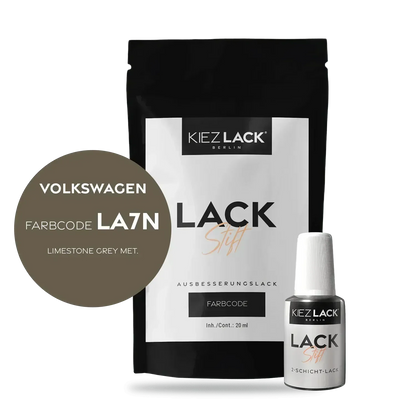 Kiezlack Lackstift Autolack Lackstift Volkswagen LA7N LIMESTONE GREY MET.