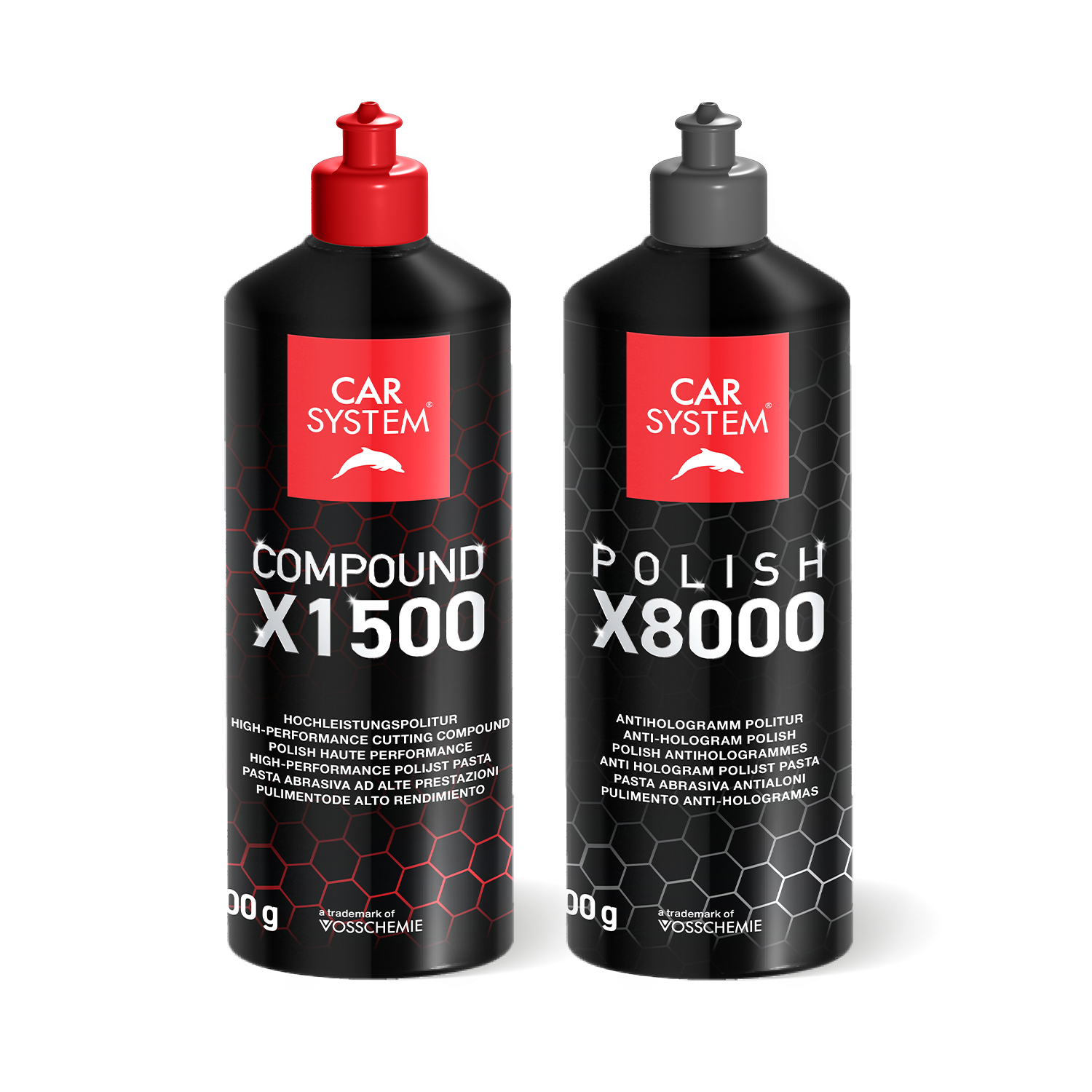 Carsystem Duo-Politur Set: X1500 HC + X8000 AH Carsystem Compound X1500 HC Schleifpolitur 500 g