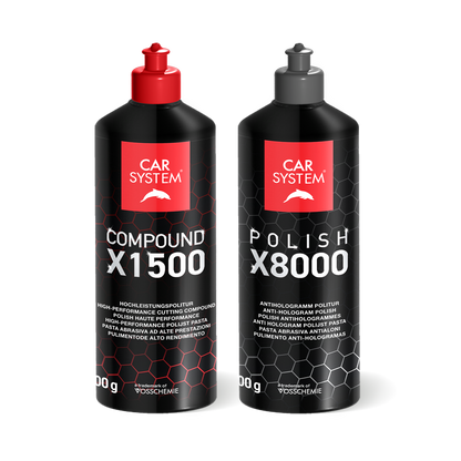 Carsystem Duo-Politur Set: X1500 HC + X8000 AH Carsystem Compound X1500 HC Schleifpolitur 500 g