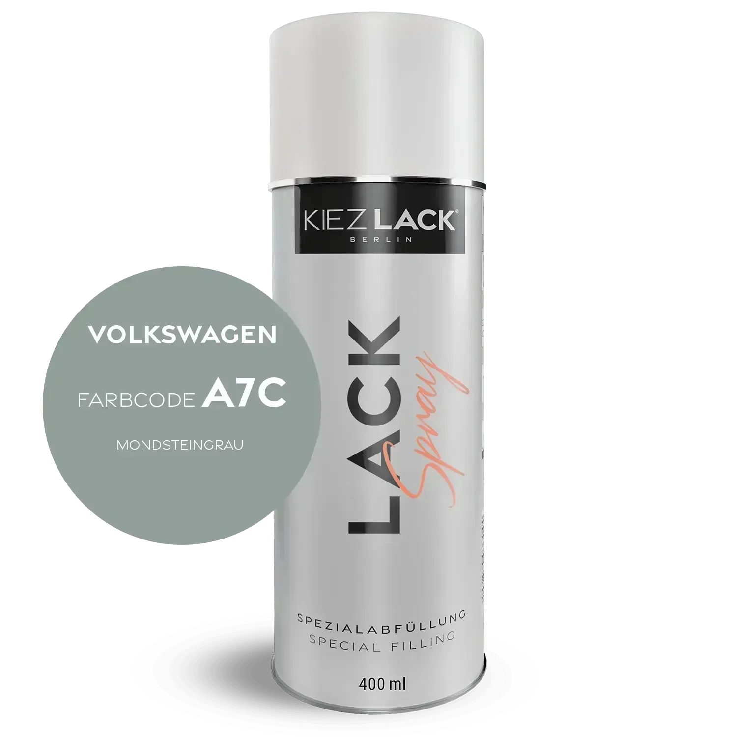 Kiezlack Lackspray Autolack Spraydose Volkswagen LA7C MONDSTEINGRAU