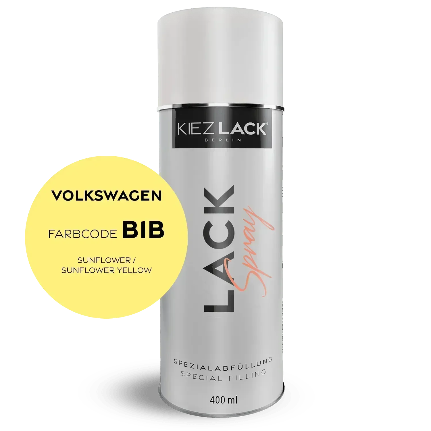 Kiezlack Lackspray Autolack Spraydose Volkswagen LB1B SUNFLOWER