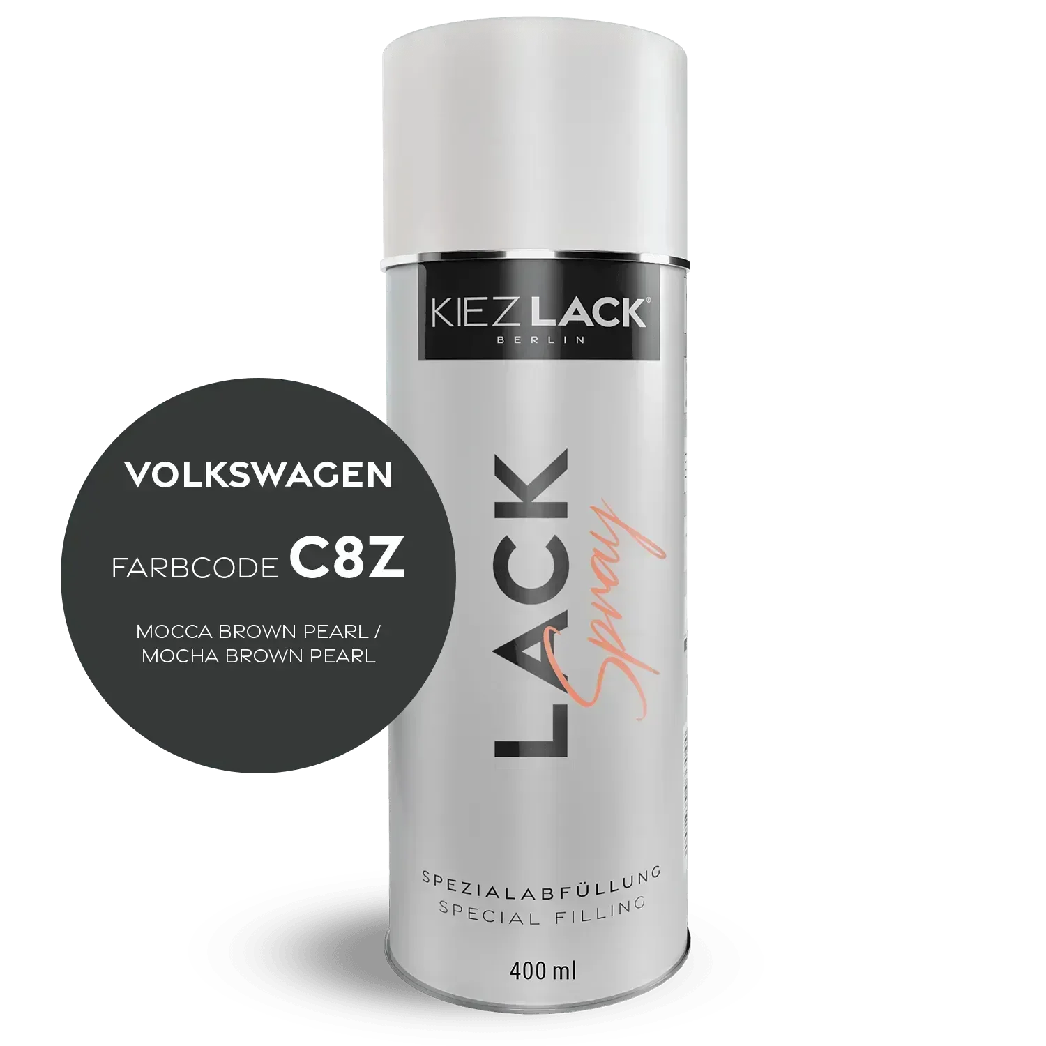 Kiezlack Lackspray Autolack Spraydose Volkswagen LC8Z MOCCA BROWN PEARL