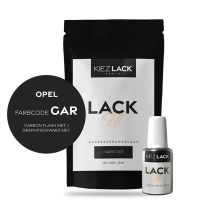 Kiezlack Lackstift Autolack Lackstift OPEL GAR CARBON FLASH MET.
