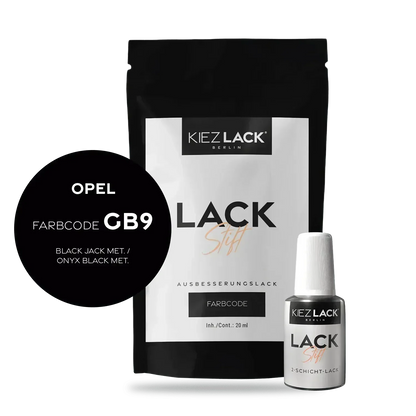 Kiezlack Lackstift Autolack Lackstift OPEL GB9 BLACK JACK MET.