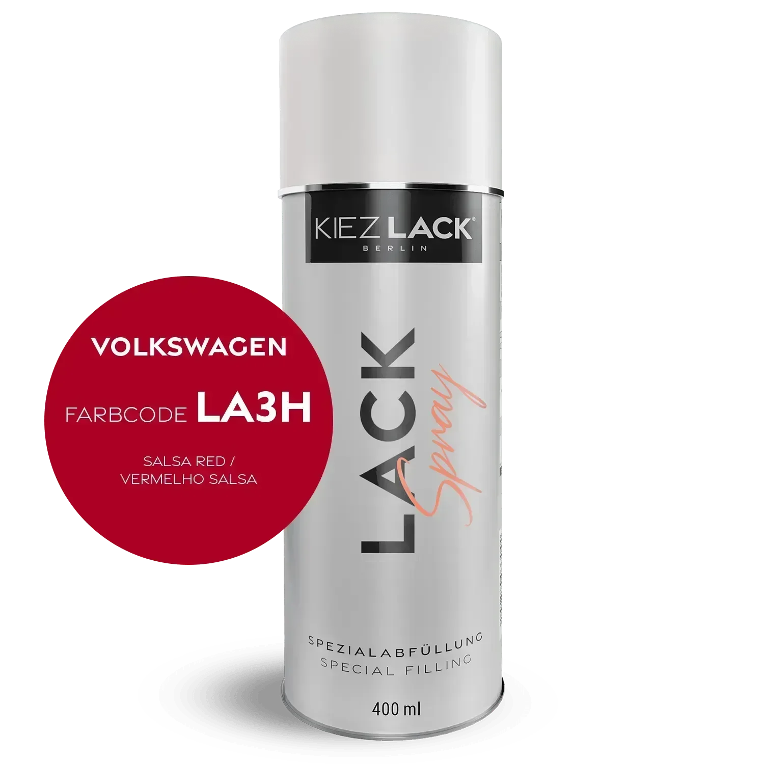 Kiezlack Lackspray Autolack Spraydose Volkswagen LA3H SALSA RED