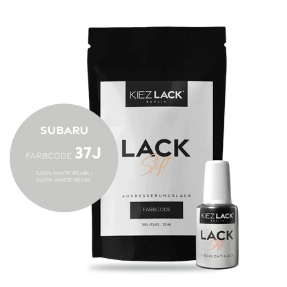 Kiezlack Lackstift Autolack Lackstift SUBARU 37J SATIN WHITE PEARL