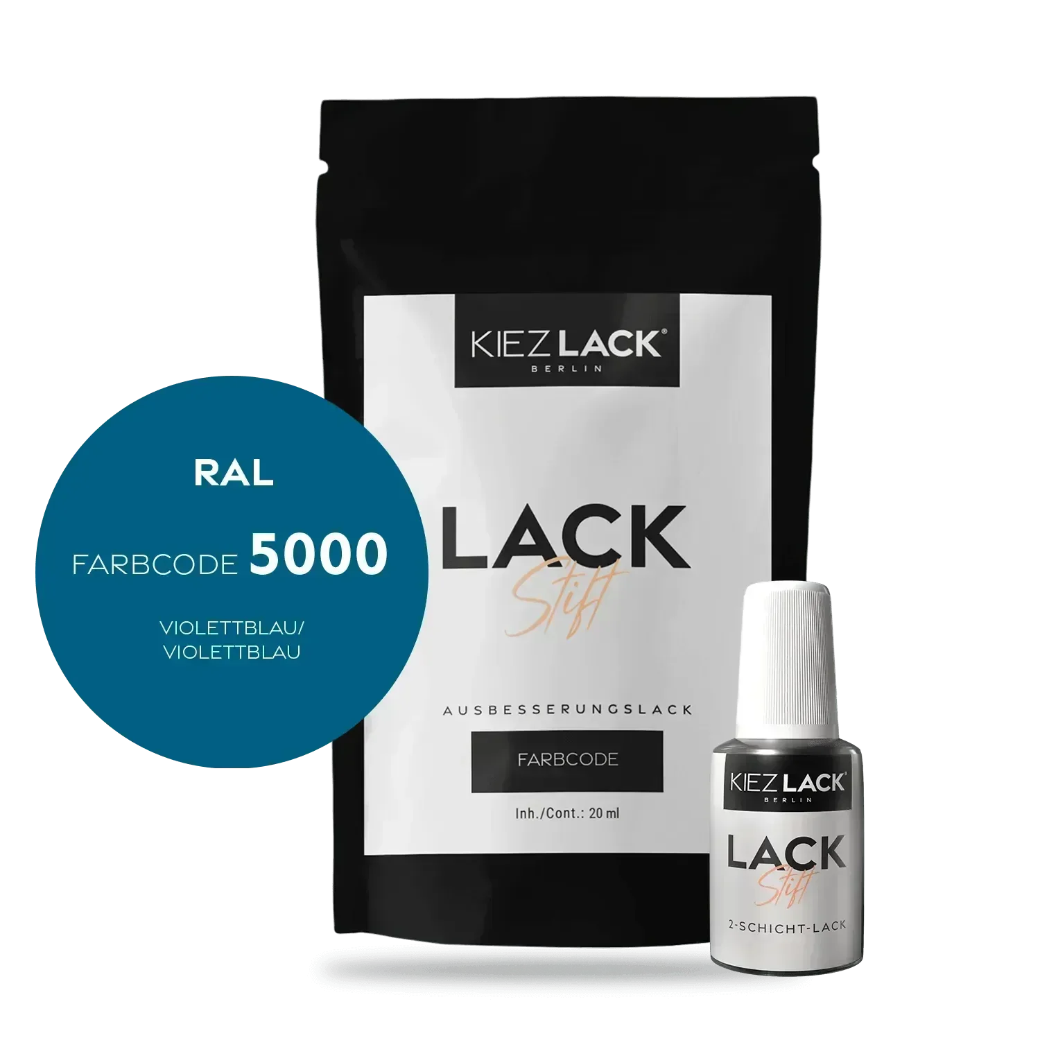 Kiezlack Lackstift Autolack Lackstift RAL 5000 VIOLETTBLAU