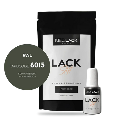 Kiezlack Lackstift Autolack Lackstift RAL 6015 SCHWARZOLIV