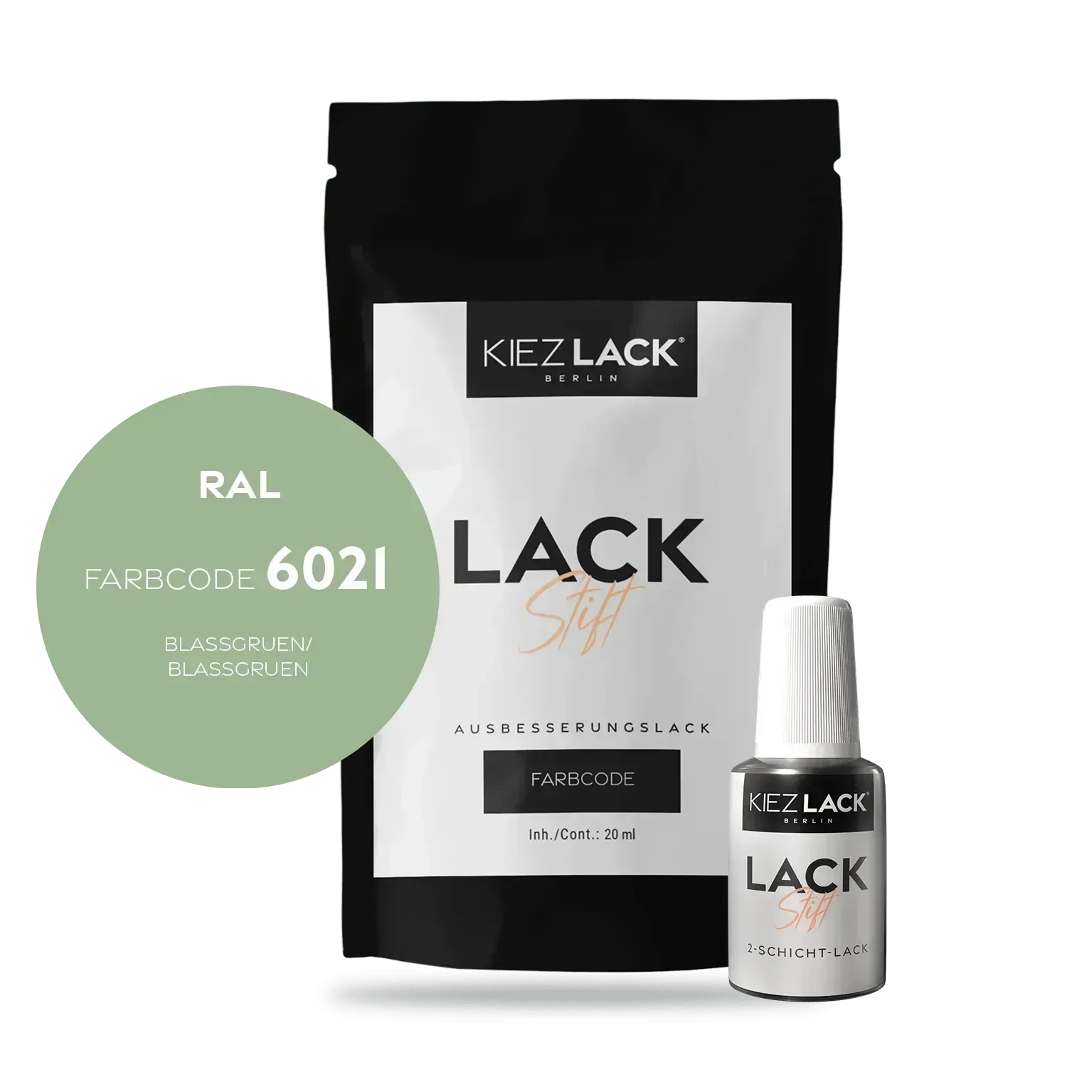 Kiezlack Lackstift Autolack Lackstift RAL 6021 BLASSGRUEN