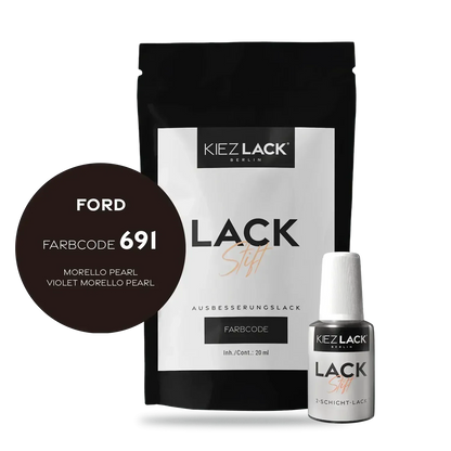 Kiezlack Lackstift Autolack Lackstift FORD 691 MORELLO PEARL