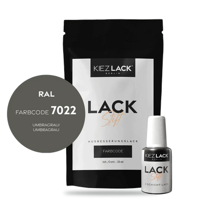 Kiezlack Lackstift Autolack Lackstift RAL 7022 UMBRAGRAU
