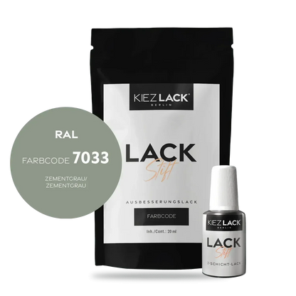 Kiezlack Lackstift Autolack Lackstift RAL 7033 ZEMENTGRAU