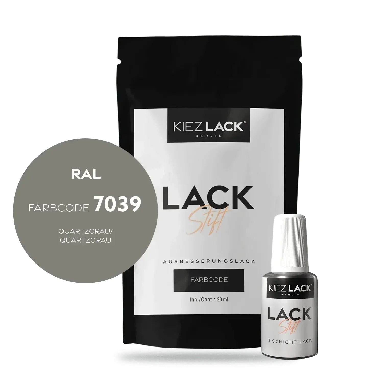 Kiezlack Lackstift Autolack Lackstift RAL 7039 QUARTZGRAU