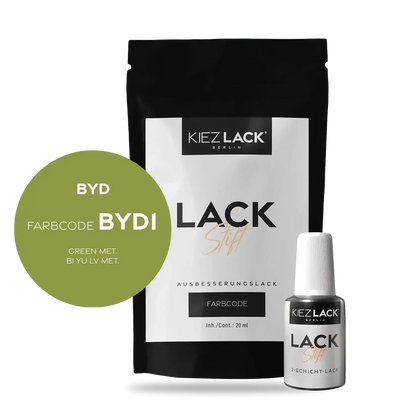 Kiezlack Lackstift Autolack Lackstift BYD BYD1 GREEN MET.