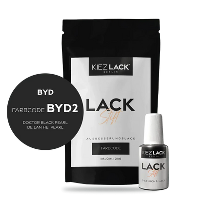 Kiezlack Lackstift Autolack Lackstift BYD BYD2 DOCTOR BLACK PEARL