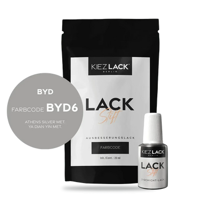 Kiezlack Lackstift Autolack Lackstift BYD BYD6 ATHENS SILVER MET.
