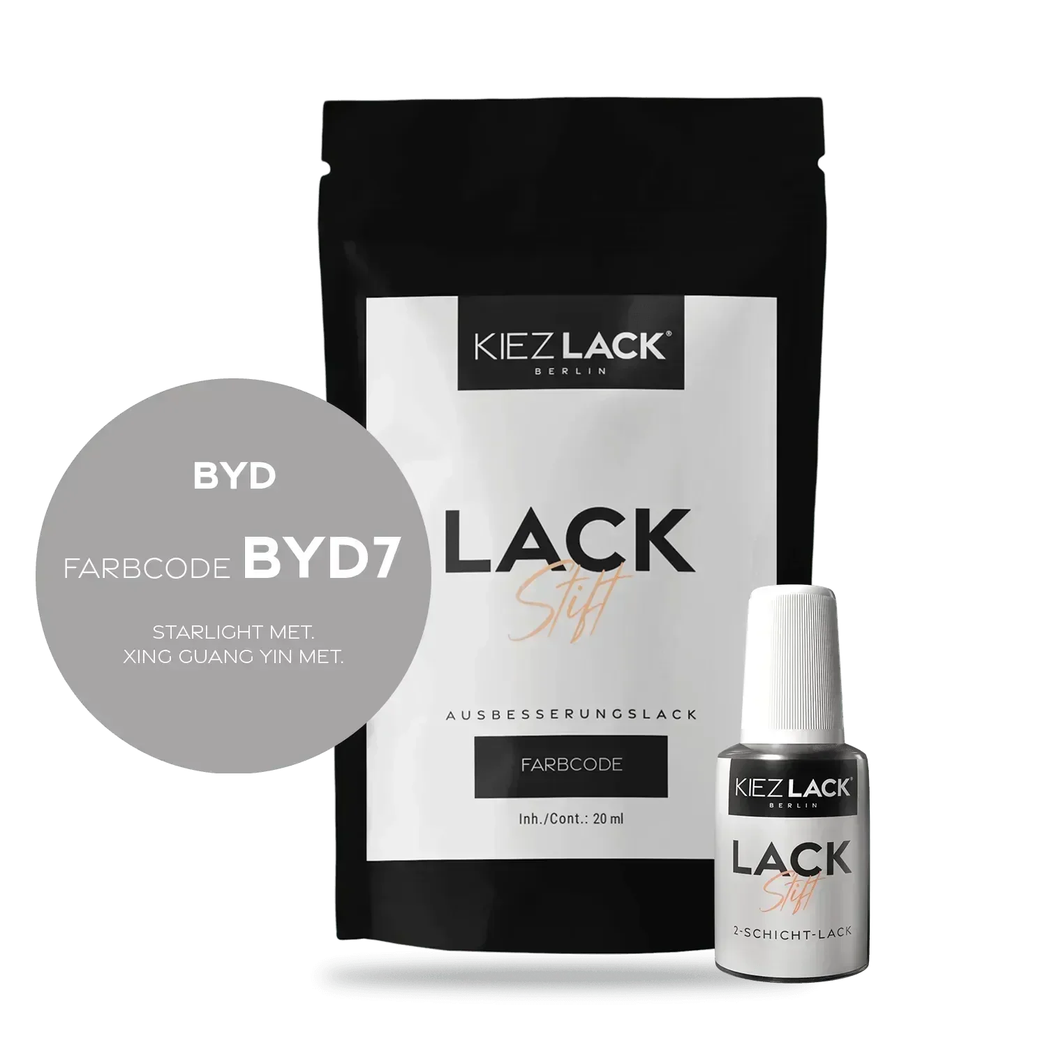 Kiezlack Lackstift Autolack Lackstift BYD BYD7 STARLIGHT MET.