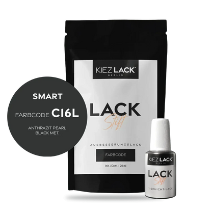 Kiezlack Lackstift Autolack Lackstift SMART C16L ANTHRAZIT PEARL