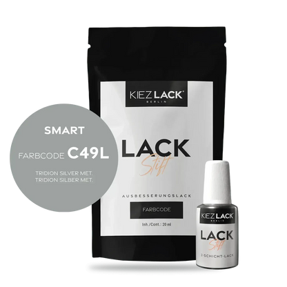 Kiezlack Lackstift Autolack Lackstift SMART C49L TRIDION SILVER MET.