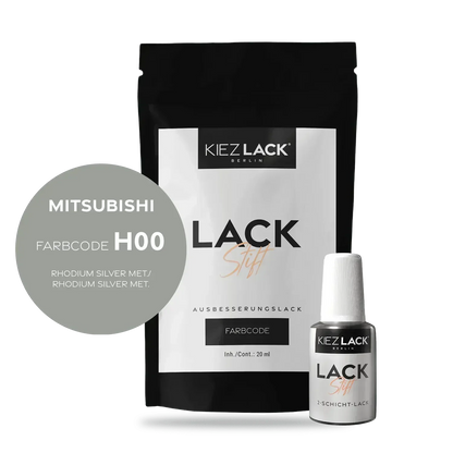 Kiezlack Lackstift Autolack Lackstift MITSUBISHI H00 RHODIUM SILVER MET.