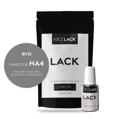 Kiezlack Lackstift Autolack Lackstift BYD HA4 TIME GREY PEARL MET.