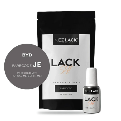 Kiezlack Lackstift Autolack Lackstift BYD JE ROSE GOLD MET.