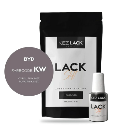 Kiezlack Lackstift Autolack Lackstift BYD KW CORAL PINK MET.