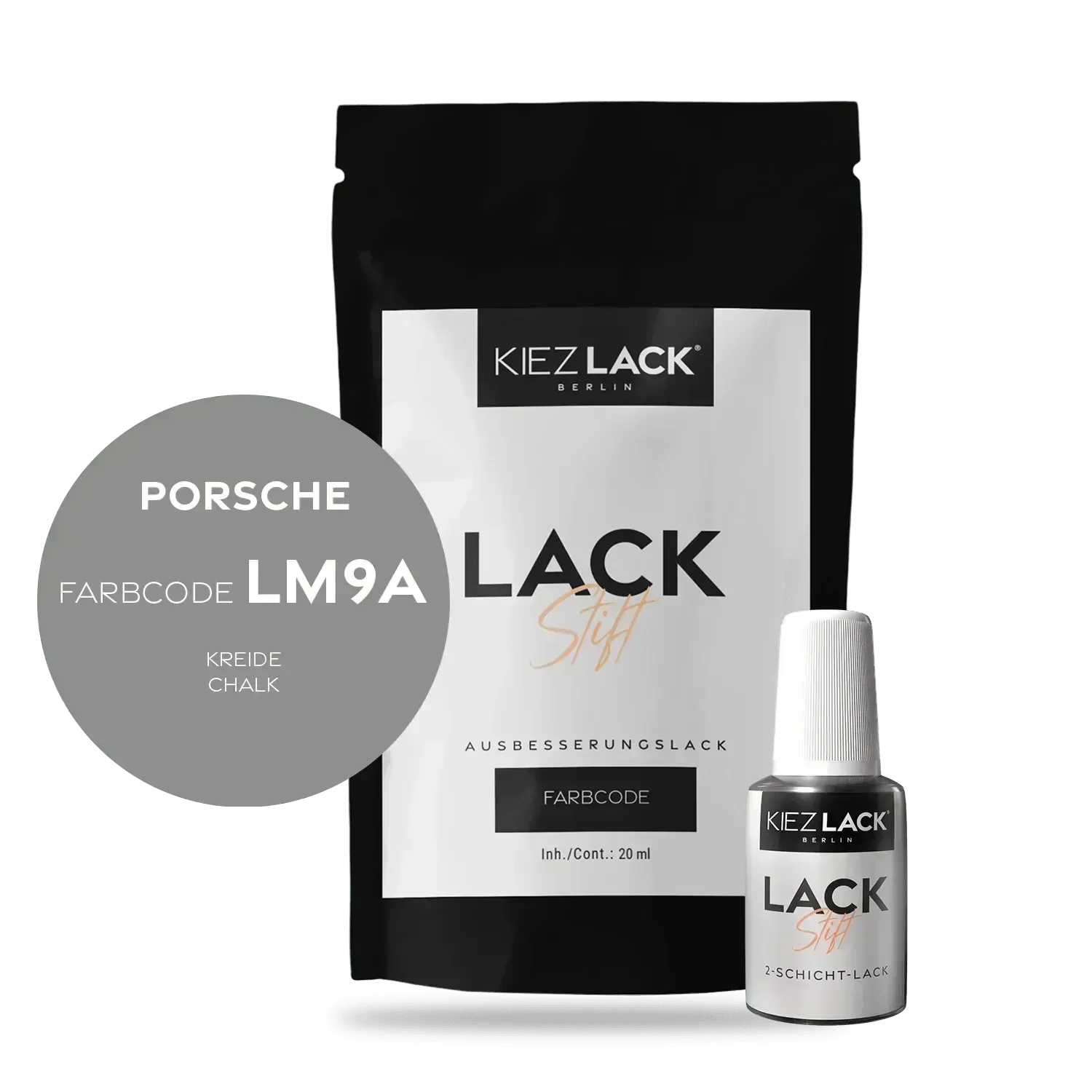 Kiezlack Lackstift Autolack Lackstift PORSCHE LM9A KREIDE